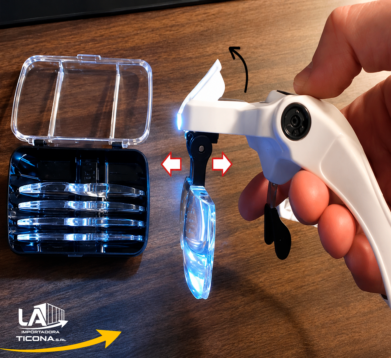 OPTIVISOR CON LUZ LED RECARGABLE