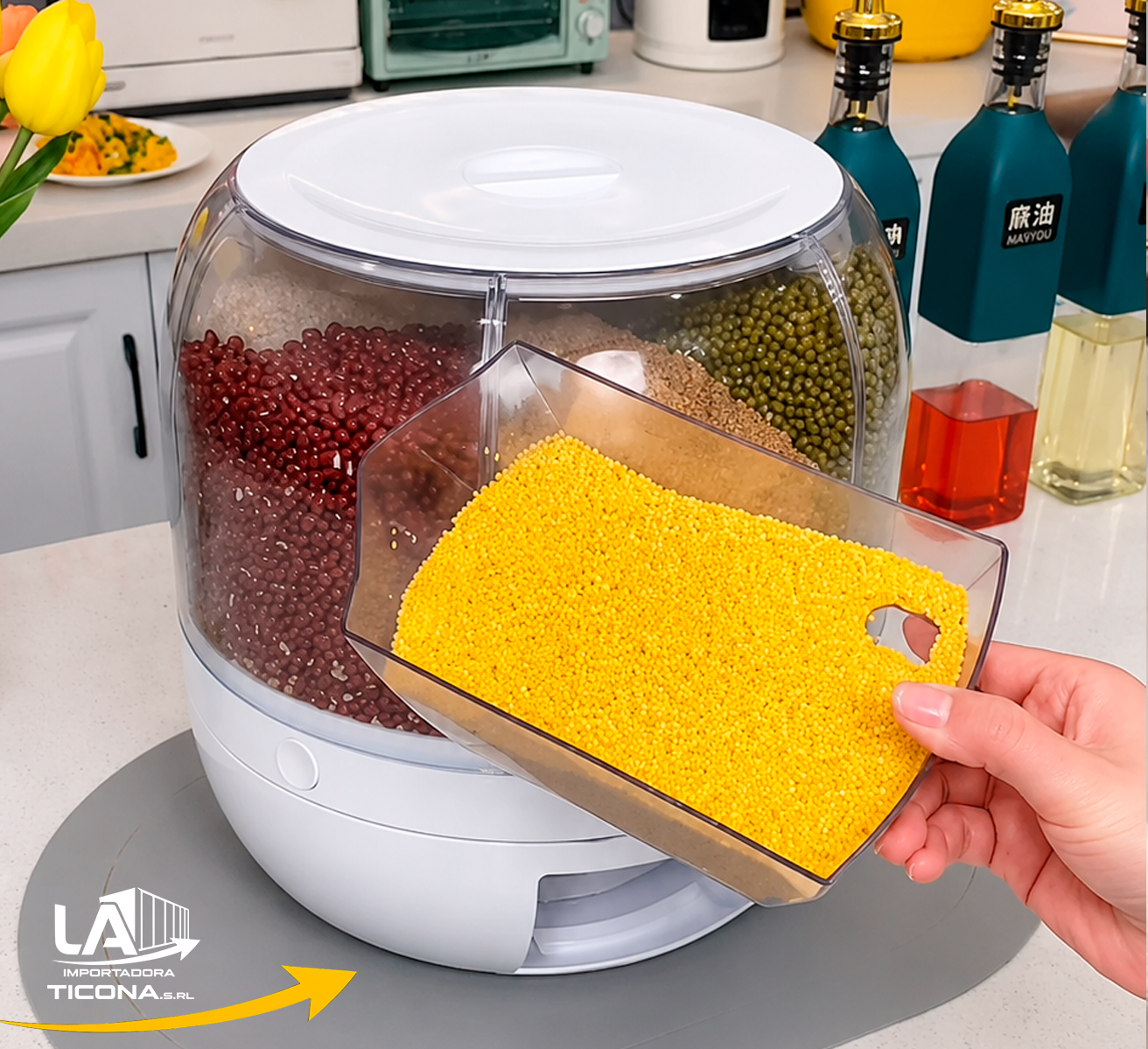 DISPENSADOR DE CEREALES Y GRANOS
