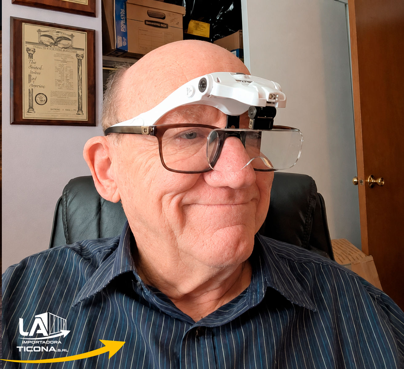 OPTIVISOR CON LUZ LED RECARGABLE