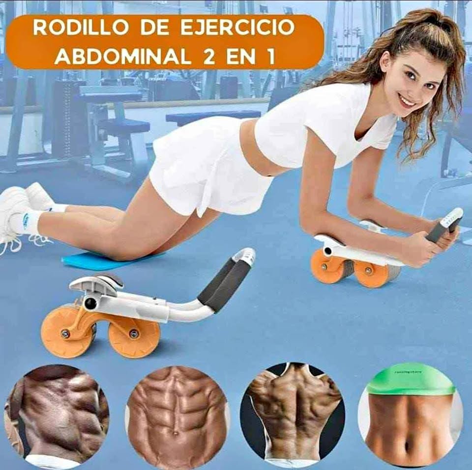 RODILLO ABDOMINAL CON REBOTE AUTOMATICO